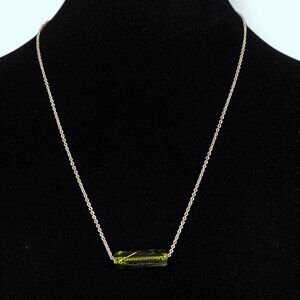 (2/$20) Premier Designs Green Glass Pendant Necklace